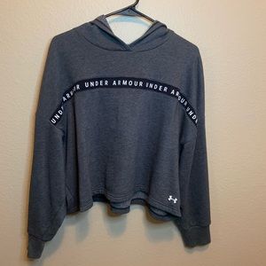 Under Armour Grey Hooded Sweatshirt SIZE M
